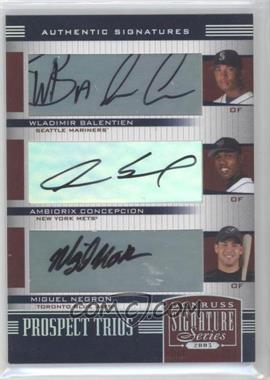 2005 Donruss Signature Series - [Base] #158 - Wladimir Balentien, Ambiorix Concepcion, Miguel Negron