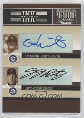 2005 Donruss Signature Series - INKcredible Combos #IS-34 - Clint Nageotte, J.J. Putz