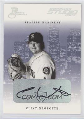 2005 Donruss Studio - [Base] - Private Signings Silver #250 - Clint Nageotte /100