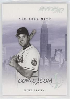 2005 Donruss Studio - [Base] - Proofs Silver #184 - Mike Piazza /100