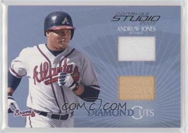 2005 Donruss Studio - Diamond Cuts - Combo Materials #DC-25 - Andruw Jones /50