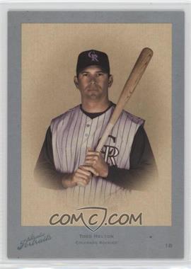 2005 Donruss Studio - Portraits Certified Materials - Blue #SP-17 - Todd Helton /30