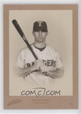 2005 Donruss Studio - Portraits Certified Materials - Sepia Black & White #SP-50 - Michael Young /15