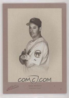 2005 Donruss Studio - Portraits Diamond Kings - Red Black & White #SP-70 - Greg Maddux /50