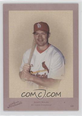 2005 Donruss Studio - Portraits Leather & Lumber - Red #SP-27 - Scott Rolen /45