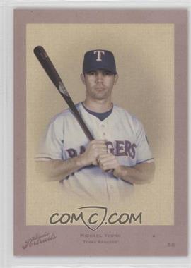 2005 Donruss Studio - Portraits Leather & Lumber - Red #SP-50 - Michael Young /45
