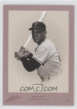 2005 Donruss Studio - Portraits Zenith - Red Black & White #SP-24 - Willie Mays /55