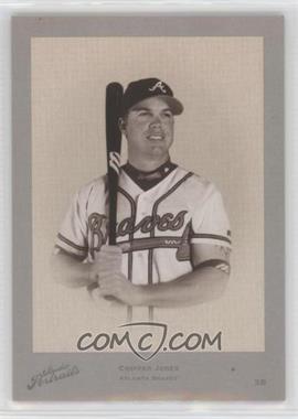 2005 Donruss Studio - Portraits Zenith - White Black & White #SP-10 - Chipper Jones /35