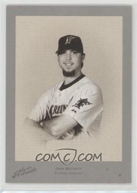 2005 Donruss Studio - Portraits Zenith - White Black & White #SP-68 - Josh Beckett /35