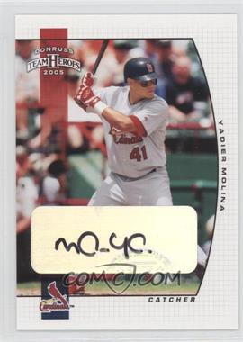 2005 Donruss Team Heroes - [Base] - Autographs #300 - Yadier Molina