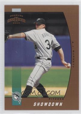 2005 Donruss Team Heroes - [Base] - Showdown Bronze #125 - A.J. Burnett /100