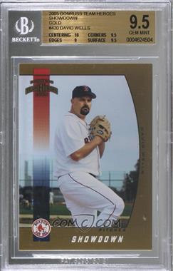 2005 Donruss Team Heroes - [Base] - Showdown Gold #420 - David Wells /10 [BGS 9.5 GEM MINT]