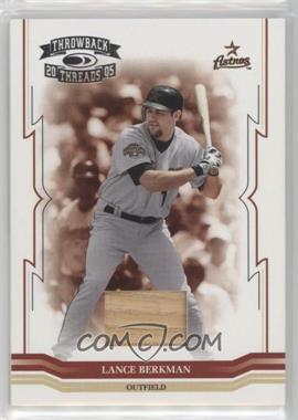 2005 Donruss Throwback Threads - [Base] - Bat #17 - Lance Berkman /250