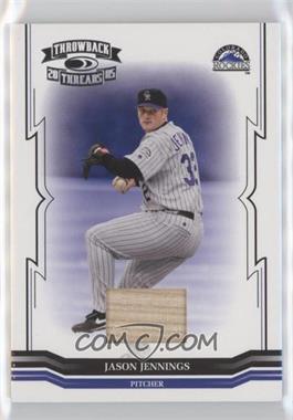 2005 Donruss Throwback Threads - [Base] - Bat #32 - Jason Jennings /250