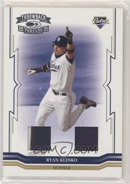 2005 Donruss Throwback Threads - [Base] - Combo Materials Prime #235 - Ryan Klesko /25