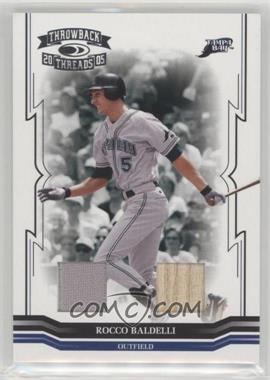 2005 Donruss Throwback Threads - [Base] - Combo Materials #200 - Rocco Baldelli /100