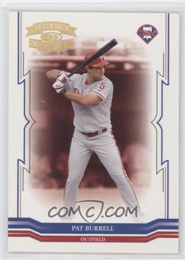 2005 Donruss Throwback Threads - [Base] - Gold Century Proof #154 - Pat Burrell /100 [EX to NM]
