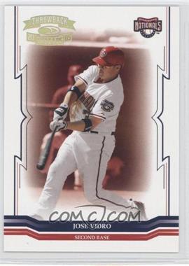 2005 Donruss Throwback Threads - [Base] - Gold Century Proof #67 - Jose Vidro /100