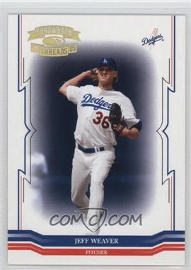 2005 Donruss Throwback Threads - [Base] - Gold Century Proof #69 - Jeff Weaver /100 [Noted]