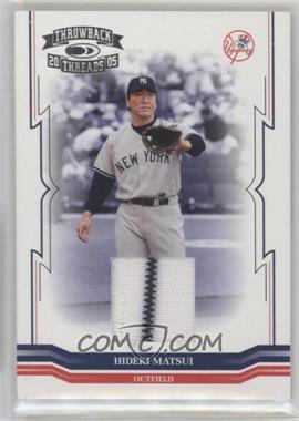 2005 Donruss Throwback Threads - [Base] - Jerseys #127 - Hideki Matsui /250