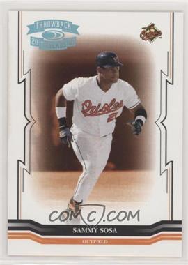 2005 Donruss Throwback Threads - [Base] - Platinum Century Proof #121 - Sammy Sosa /10