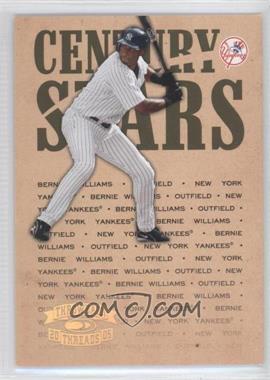 2005 Donruss Throwback Threads - Century Stars - Gold Century Proof #CS-32 - Bernie Williams /100