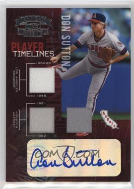 2005 Donruss Throwback Threads - Player Timelines - Materials Signatures #PT-23 - Don Sutton /25