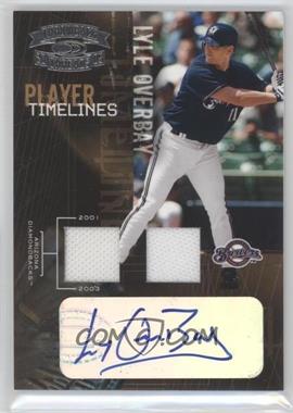 2005 Donruss Throwback Threads - Player Timelines - Materials Signatures #PT-6 - Lyle Overbay /50