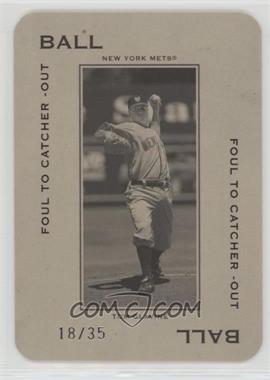 2005 Donruss Throwback Threads - Polo Grounds - Ball Foul to Catcher -Out #PG-51 - Tom Glavine /35