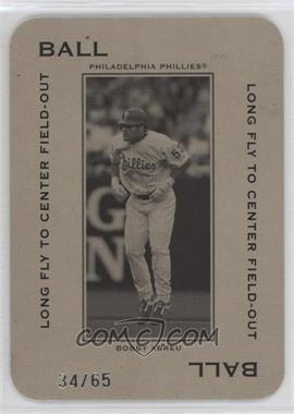 2005 Donruss Throwback Threads - Polo Grounds - Ball Long Fly to Center Field-Out #PG-59 - Bobby Abreu /65