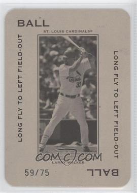 2005 Donruss Throwback Threads - Polo Grounds - Ball Long Fly to Left Field-Out #PG-65 - Larry Walker /75