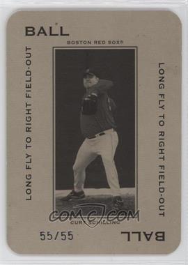 2005 Donruss Throwback Threads - Polo Grounds - Ball Long Fly to Right Field-Out #PG-21 - Curt Schilling /55
