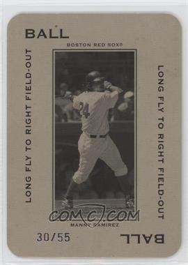 2005 Donruss Throwback Threads - Polo Grounds - Ball Long Fly to Right Field-Out #PG-54 - Manny Ramirez /55