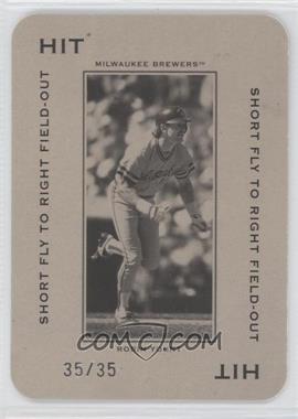 2005 Donruss Throwback Threads - Polo Grounds - Ball Short Fly to Center Field-Out #PG-97 - Robin Yount /35