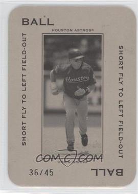 2005 Donruss Throwback Threads - Polo Grounds - Ball Short Fly to Left Field-Out #PG-52 - Craig Biggio /45