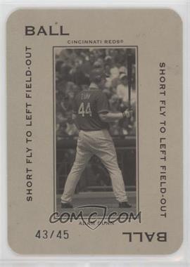 2005 Donruss Throwback Threads - Polo Grounds - Ball Short Fly to Left Field-Out #PG-74 - Adam Dunn /45