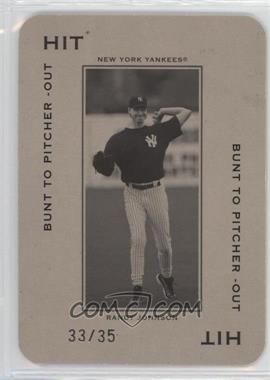 2005 Donruss Throwback Threads - Polo Grounds - Hit Bunt to Pitcher-Out #PG-38 - Randy Johnson /35