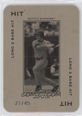 2005 Donruss Throwback Threads - Polo Grounds - Hit Long 2 Base Hit #PG-35 - Bret Boone /45