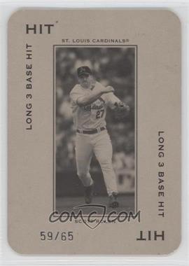 2005 Donruss Throwback Threads - Polo Grounds - Hit Long 3 Base Hit #PG-16 - Scott Rolen /65