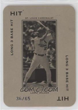 2005 Donruss Throwback Threads - Polo Grounds - Hit Long 3 Base Hit #PG-65 - Larry Walker /65