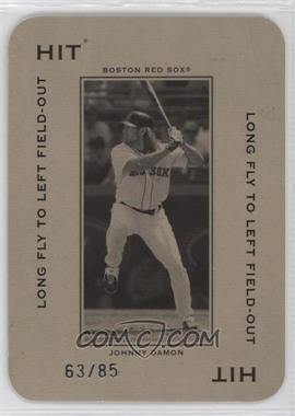 2005 Donruss Throwback Threads - Polo Grounds - Hit Long Fly to Left Field-Out #PG-87 - Johnny Damon /85