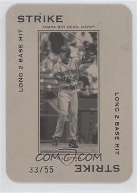 2005 Donruss Throwback Threads - Polo Grounds - Strike Long 2 Base Hit #PG-89 - B.J. Upton /55