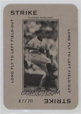 2005 Donruss Throwback Threads - Polo Grounds - Strike Long Fly to Left Field-Out #PG-34 - Dontrelle Willis /70