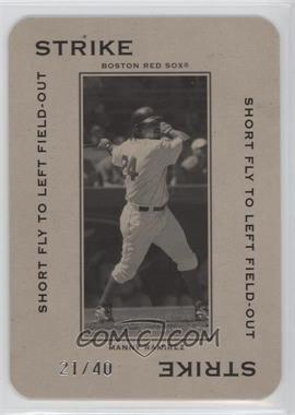 2005 Donruss Throwback Threads - Polo Grounds - Strike Short Fly to Left Field-Out #PG-54 - Manny Ramirez /40