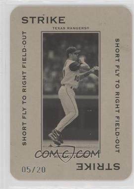 2005 Donruss Throwback Threads - Polo Grounds - Strike Short Fly to Right Field-Out #PG-39 - Michael Young /20