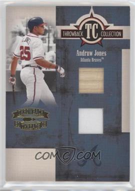 2005 Donruss Throwback Threads - Throwback Collection - Combo Materials #TC-40 - Andruw Jones /100