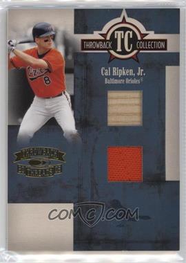 2005 Donruss Throwback Threads - Throwback Collection - Combo Materials #TC-74 - Cal Ripken Jr. /100