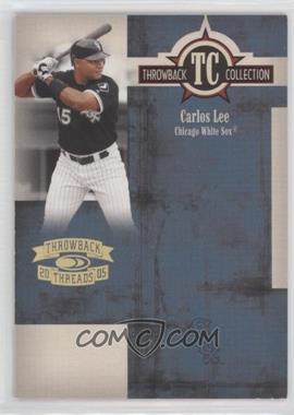 2005 Donruss Throwback Threads - Throwback Collection - Gold Century Proof #TC-67 - Carlos Lee /100