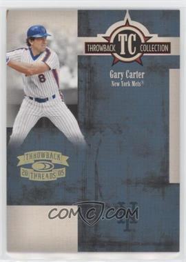 2005 Donruss Throwback Threads - Throwback Collection - Gold Century Proof #TC-8 - Gary Carter /100