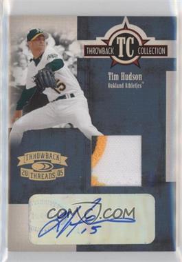 2005 Donruss Throwback Threads - Throwback Collection - Materials Signatures #TC-54 - Tim Hudson /25